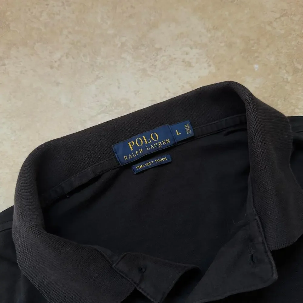 Polo by Ralph Lauren Pima Soft Touch Short Sleeve Polo Shirt - Size L